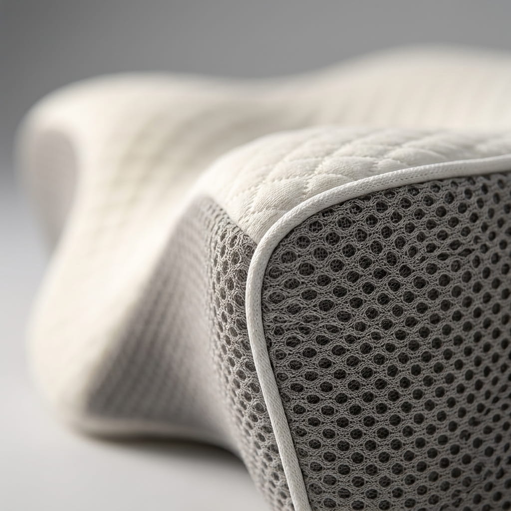Ergonomic Memory Foam Neck Pillow – Dual-Height Support